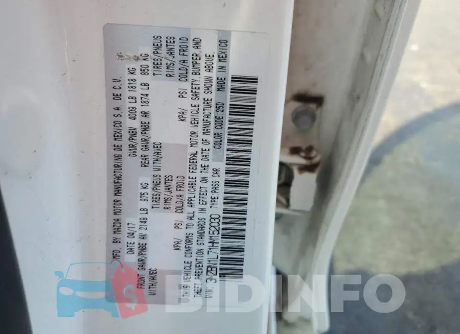 3MZBN1L71HM152030 Photo# 12