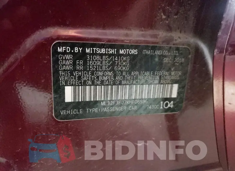 ML32F3FJ7KHF08596 Photo# 12