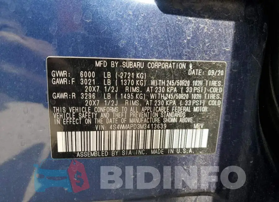 4S4WMAPD3M3413639 Photo# 14