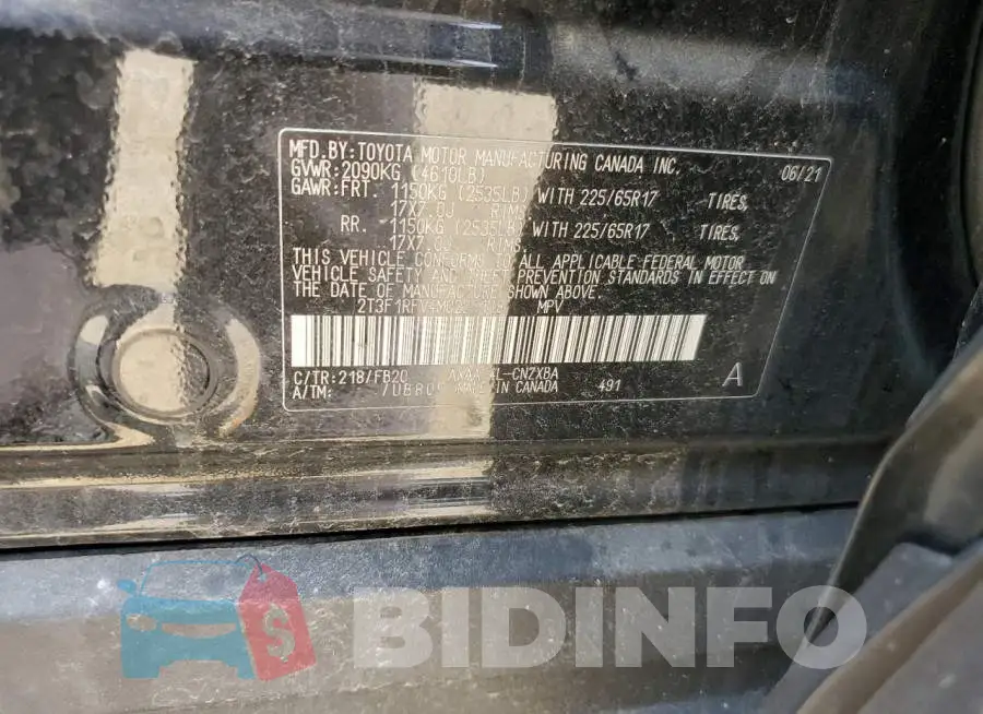 2T3F1RFV4MC225118 Photo# 13