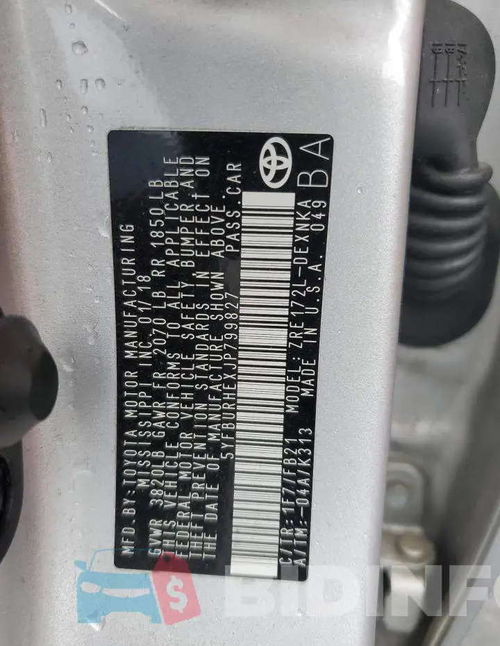 5YFBURHEXJP799827 Photo# 10