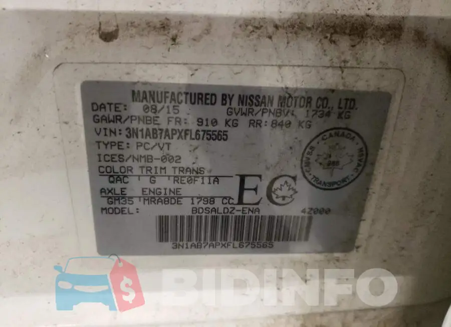3N1AB7APXFL675565 Photo# 12