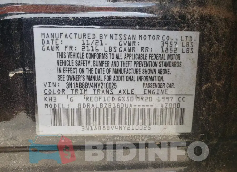 3N1AB8BV4NY210025 Photo# 12