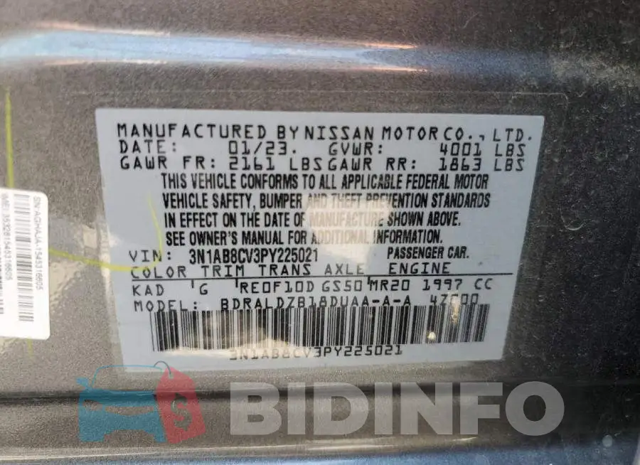 3N1AB8CV3PY225021 Photo# 12