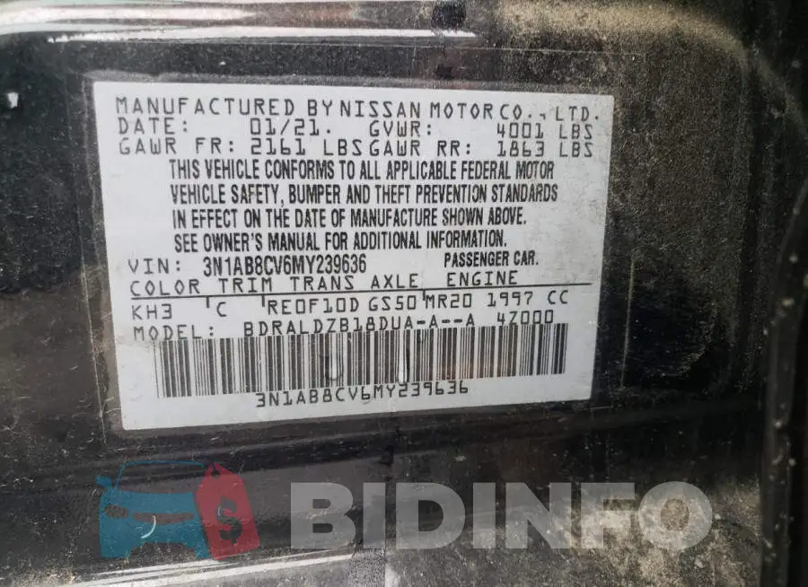 3N1AB8CV6MY239636 Photo# 12