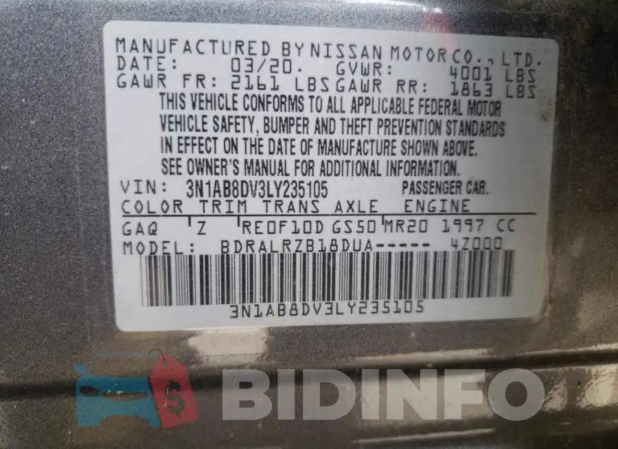 3N1AB8DV3LY235105 Photo# 12