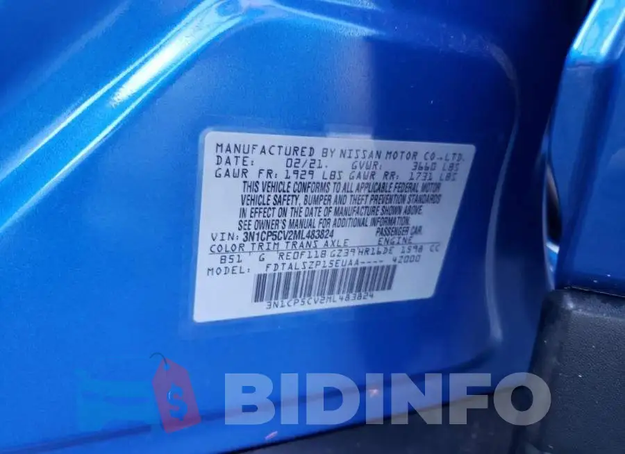 3N1CP5CV2ML483824 Photo# 12