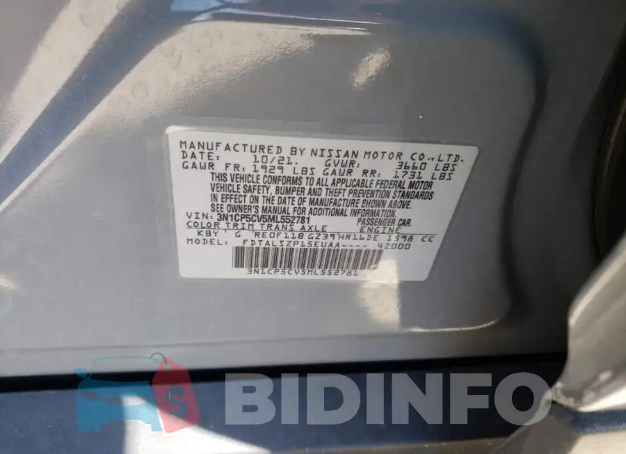 3N1CP5CV5ML552781 Photo# 13