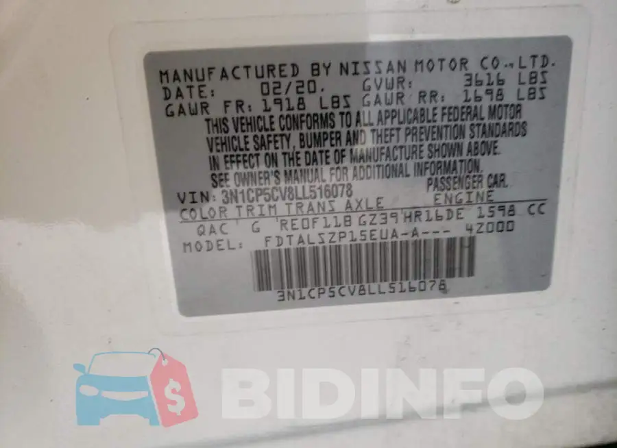 3N1CP5CV8LL516078 Photo# 13