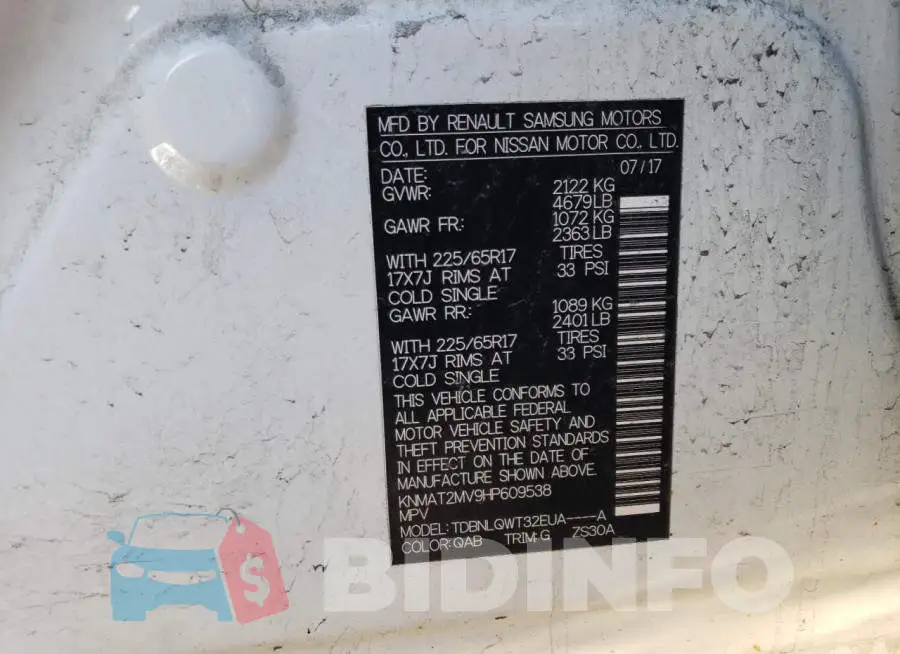 KNMAT2MV9HP609538 Photo# 12