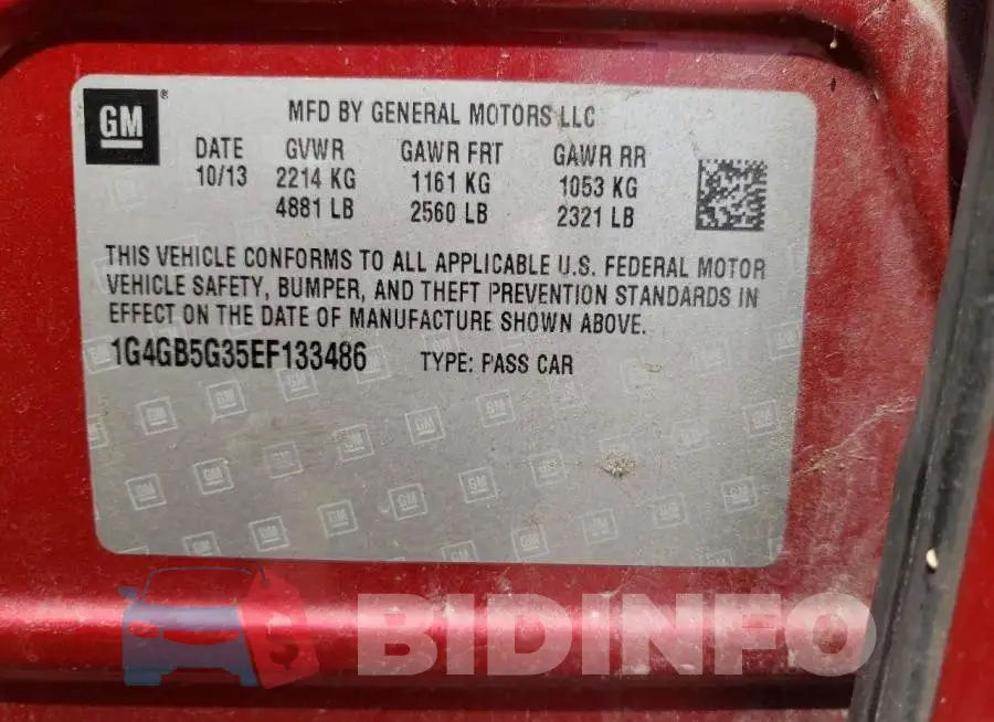 1G4GB5G35EF133486 Photo# 13