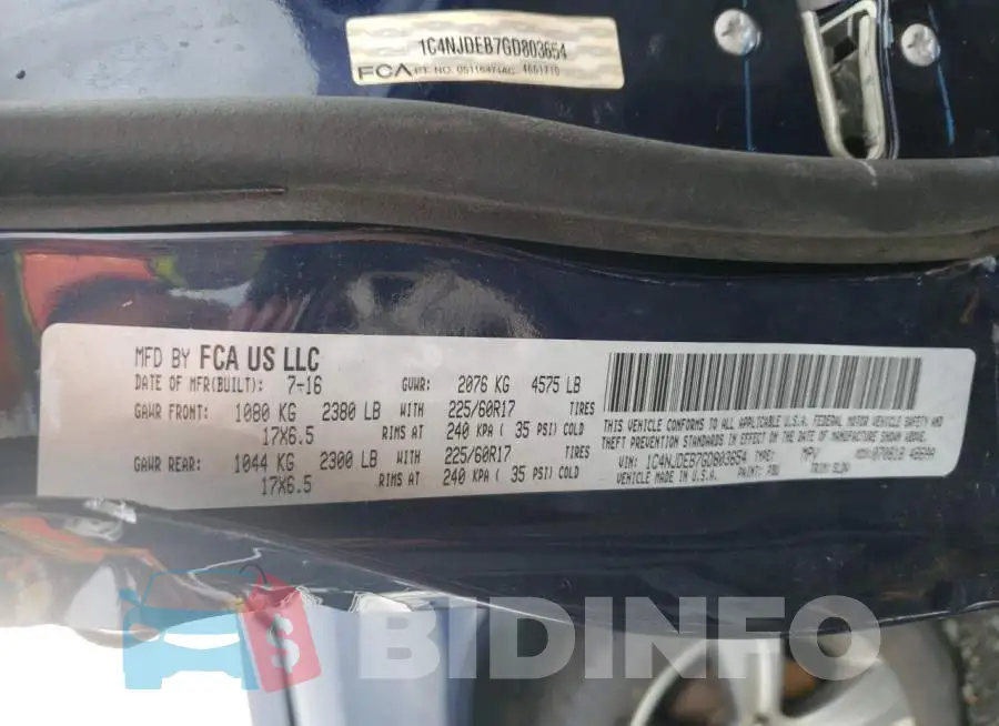 1C4NJDEB7GD803654 Photo# 12