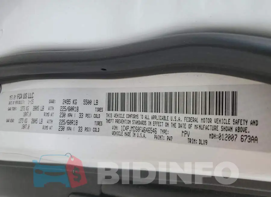 1C4PJMDS0FW646546 Photo# 14