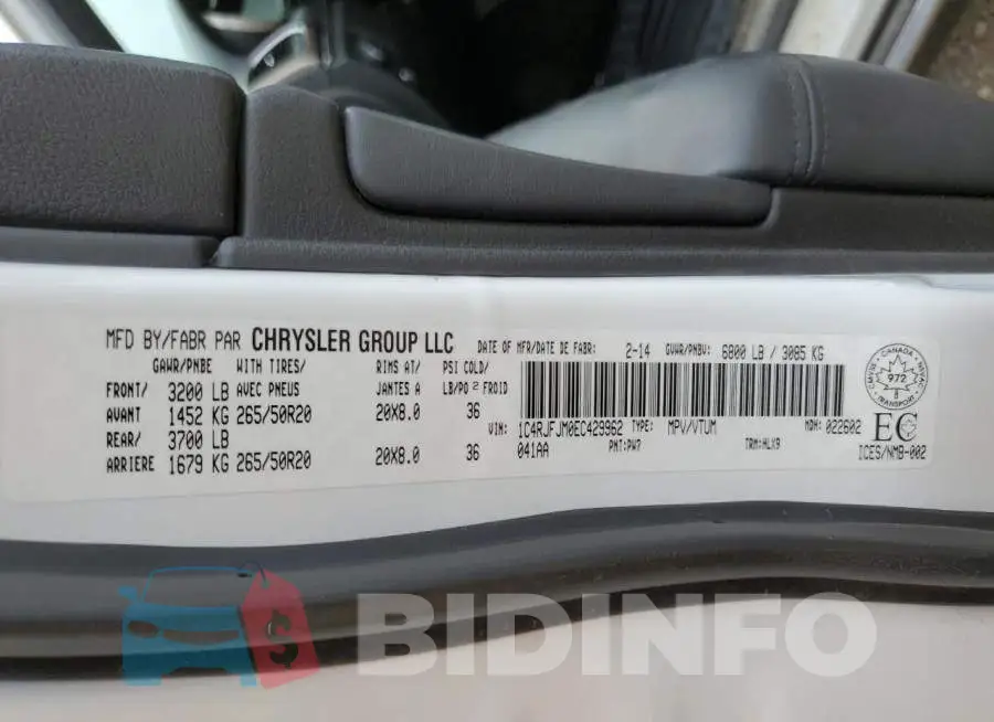 1C4RJFJM0EC429962 Photo# 13