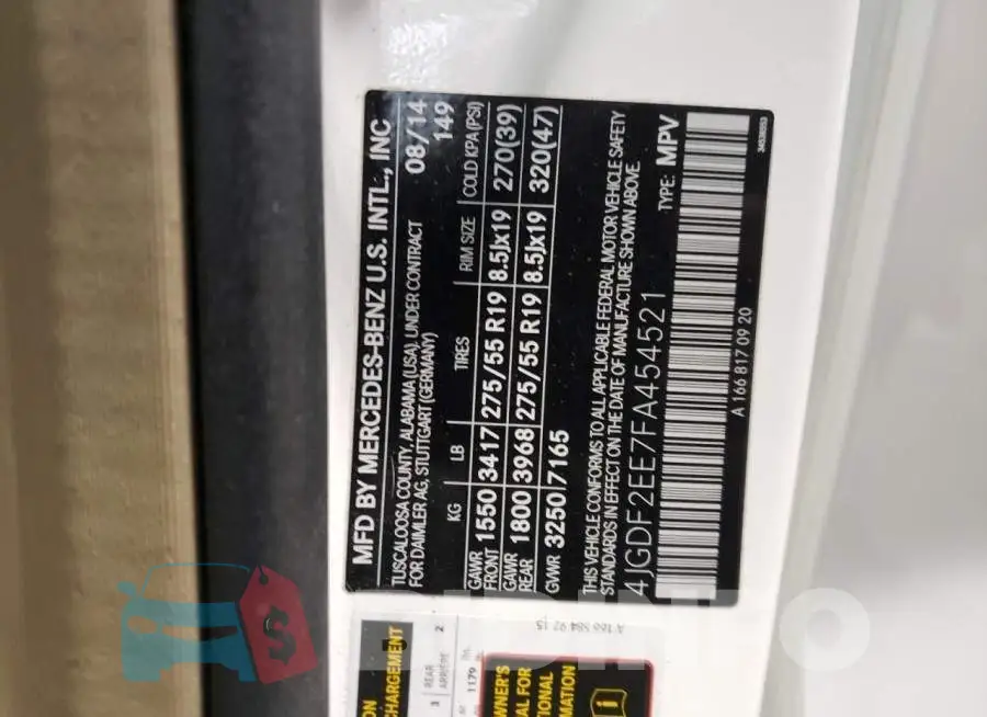 4JGDF2EE7FA454521 Photo# 14