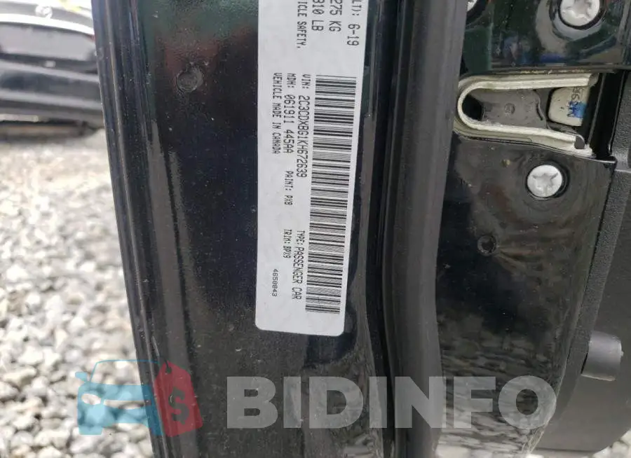 2C3CDXBG1KH672639 Photo# 12