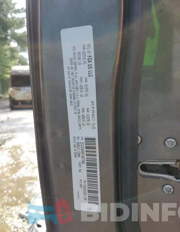 2C3CDXBG8FH827306 Photo# 12