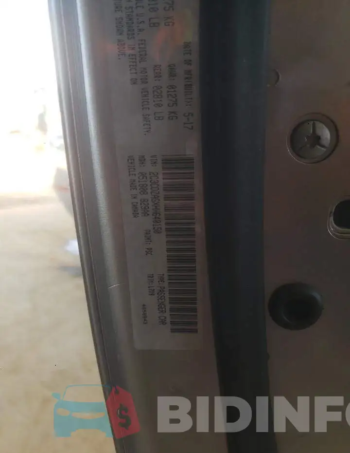 2C3CDZAGXHH640150 Photo# 13