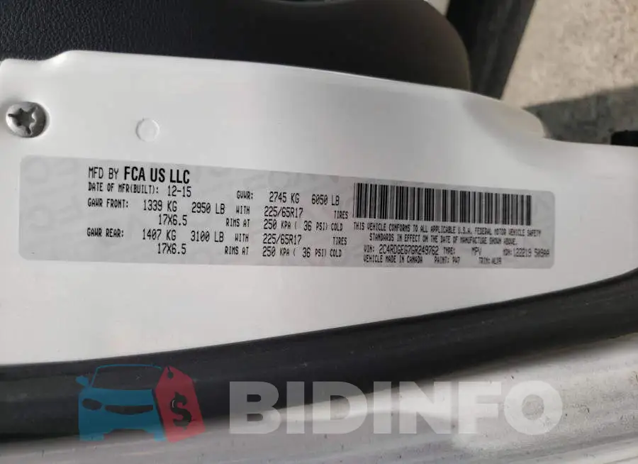 2C4RDGEG7GR249762 Photo# 13