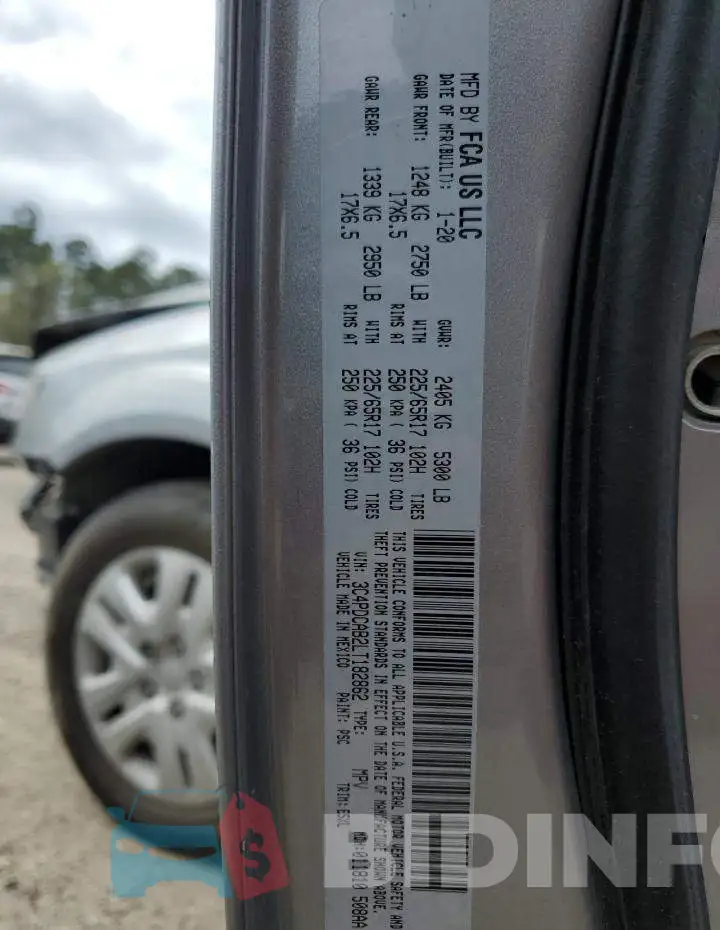 3C4PDCAB2LT182862 Photo# 13