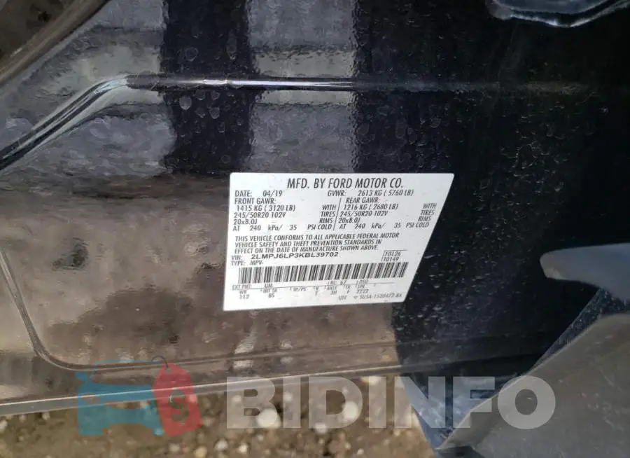 2LMPJ6LP3KBL39702 Photo# 13