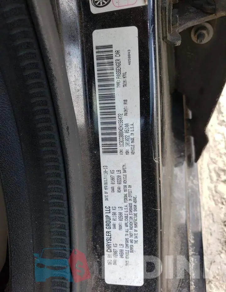 1C3CCBBBXEN158472 Photo# 13