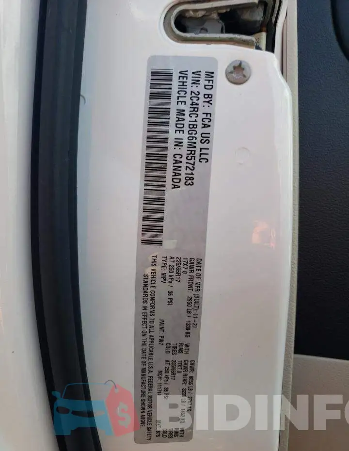 2C4RC1BG6MR572183 Photo# 13