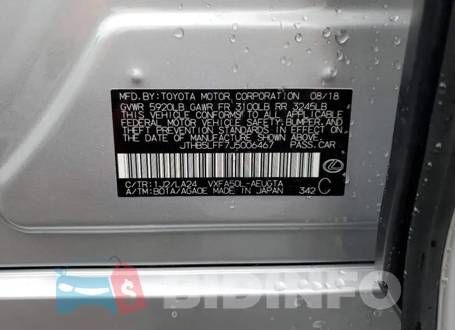 JTHB5LFF7J5006467 Photo# 12