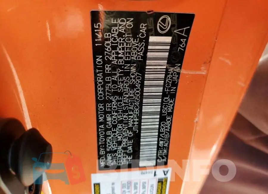 JTHHP5BC4G5004907 Photo# 13