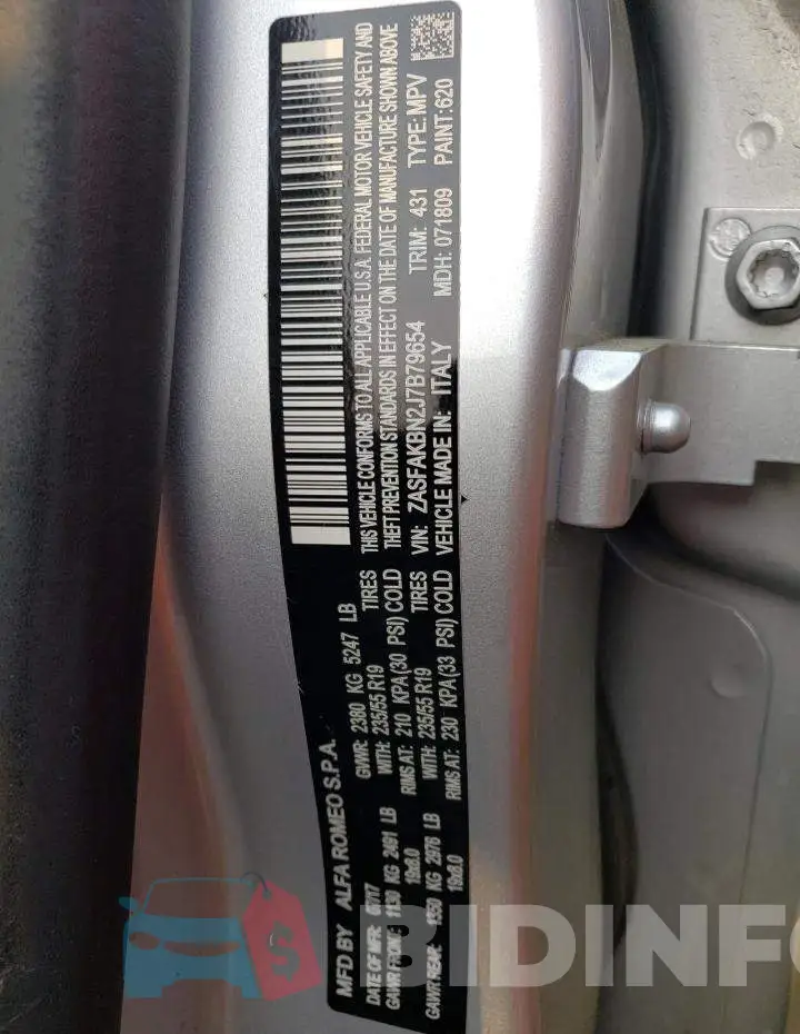 ZASFAKBN2J7B79654 Photo# 13