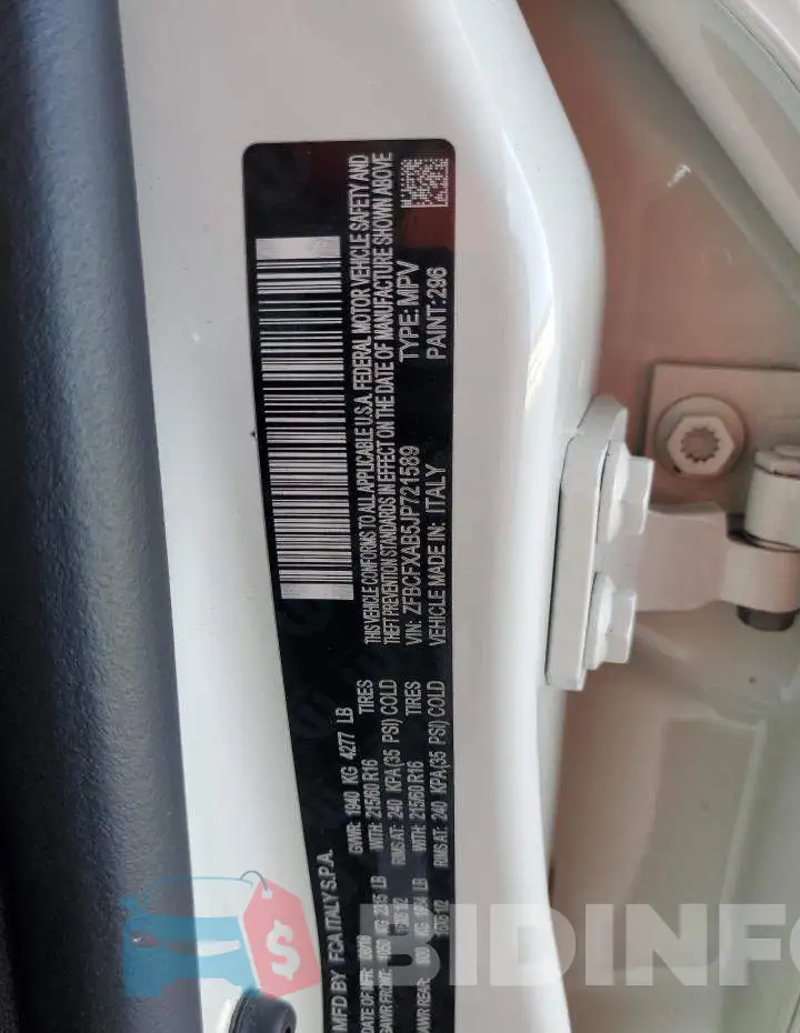 ZFBCFXAB5JP721589 Photo# 12