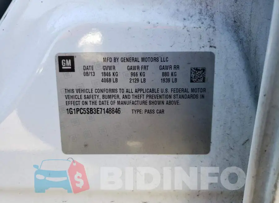 1G1PC5SB3E7148846 Photo# 12