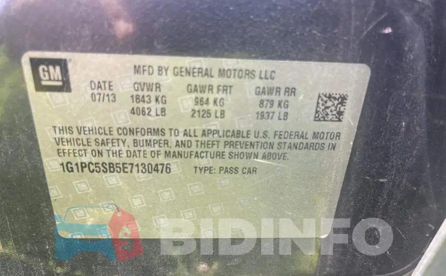 1G1PC5SB5E7130476 Photo# 10