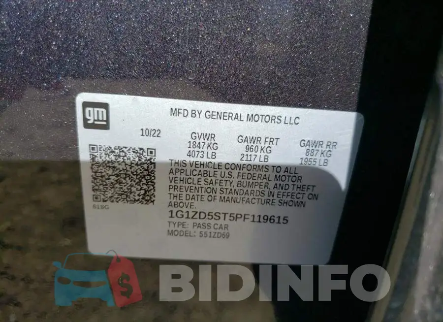 1G1ZD5ST5PF119615 Photo# 12