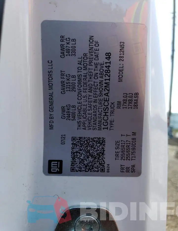 1GCHSCEA2M1284148 Photo# 12