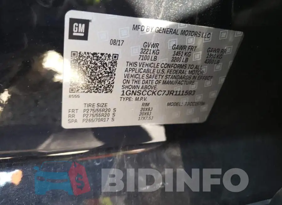 1GNSCCKC7JR111593 Photo# 13
