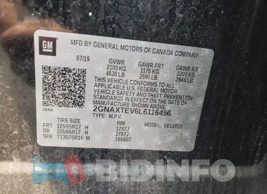 2GNAXTEV6L6116456 Photo# 13