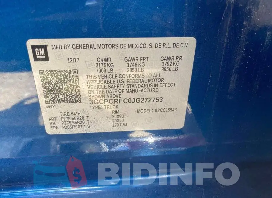 3GCPCREC0JG272753 Photo# 10