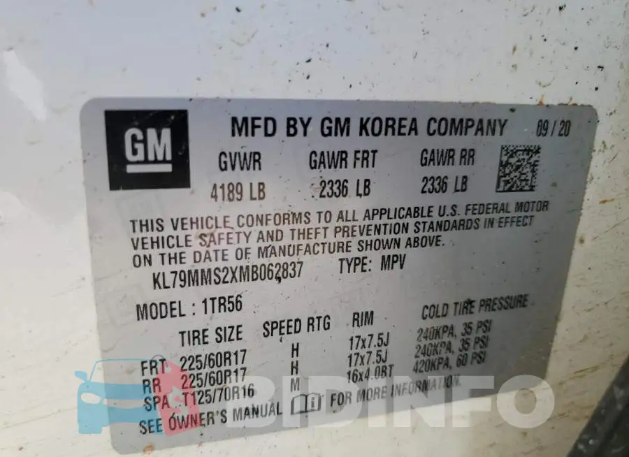 KL79MMS2XMB062837 Photo# 13