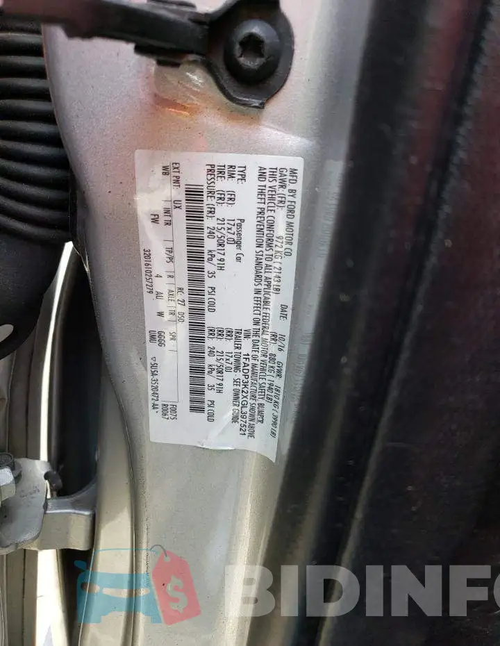 1FADP3K2XGL397521 Photo# 12