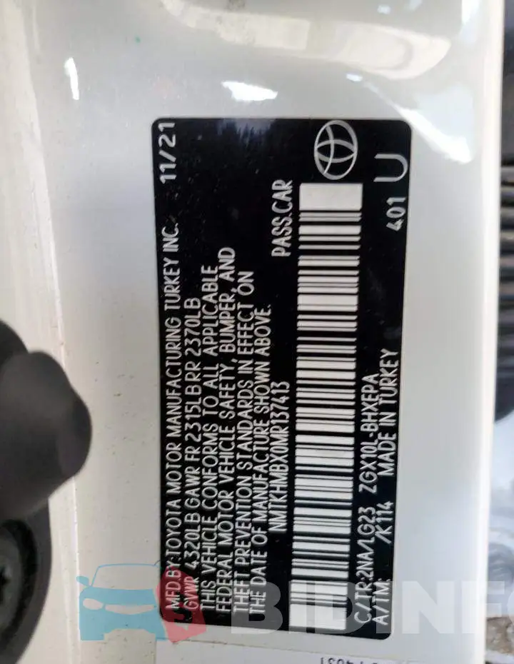 NMTKHMBX0MR137413 Photo# 12