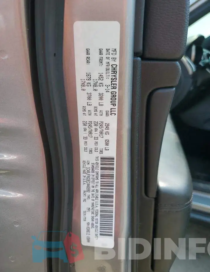 1C4RJFAG3EC446992 Photo# 12
