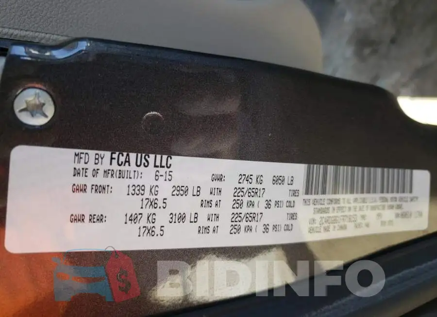2C4RDGBG1FR718153 Photo# 14