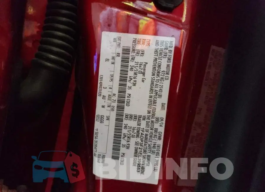 1FADP3F21EL399553 Photo# 12