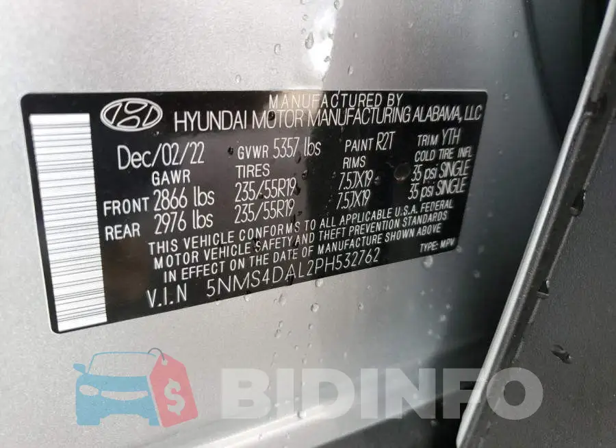 5NMS4DAL2PH532762 Photo# 13