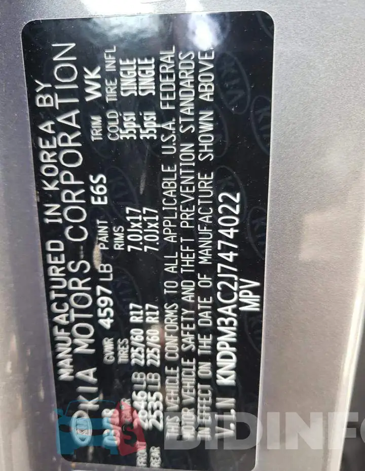 KNDPM3AC2J7474022 Photo# 12