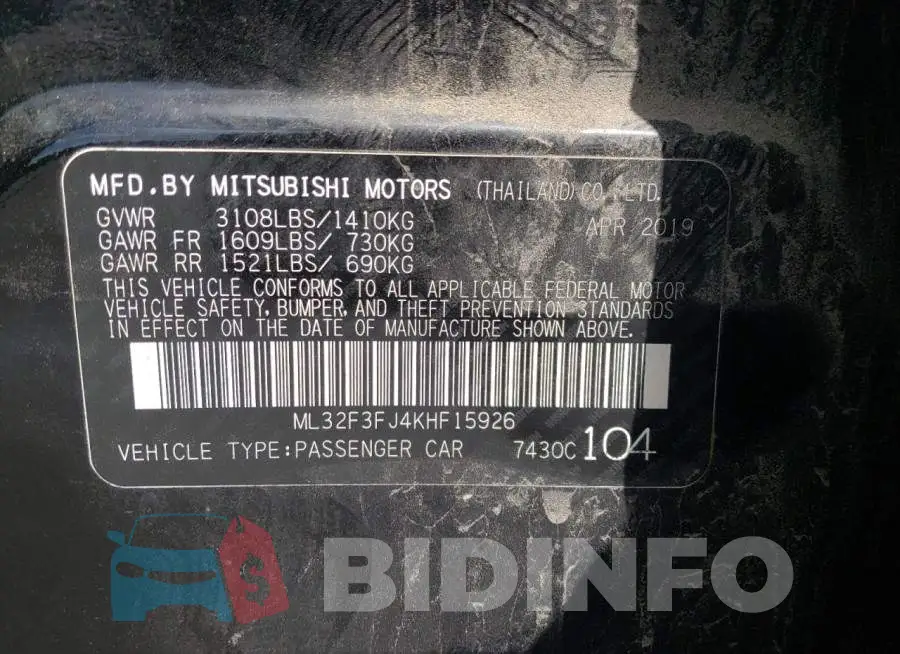 ML32F3FJ4KHF15926 Photo# 12