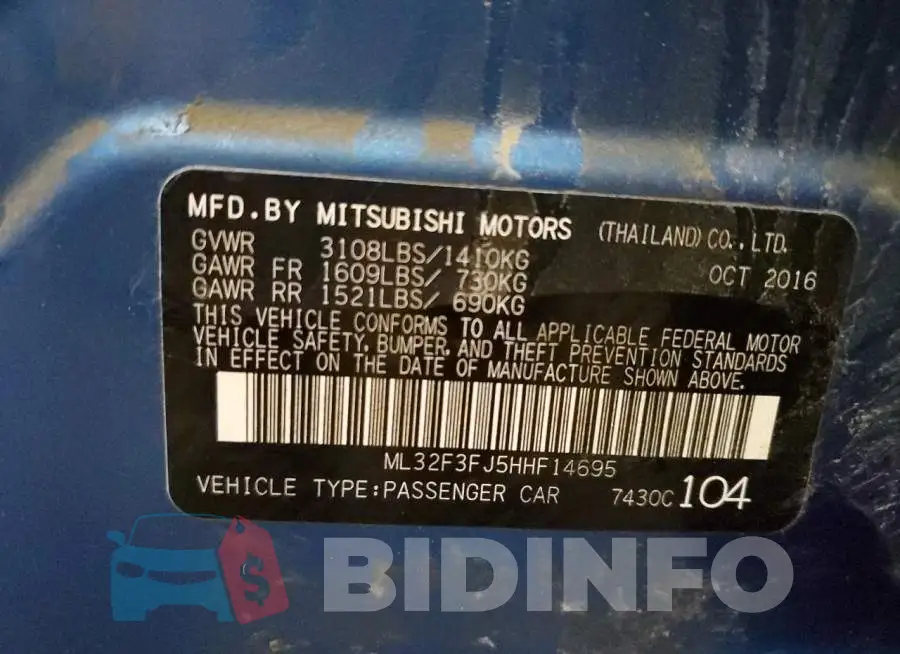 ML32F3FJ5HHF14695 Photo# 13