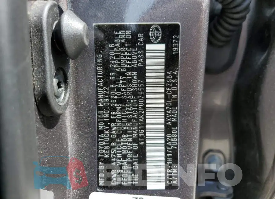 4T1G11AK2PU079557 Photo# 13