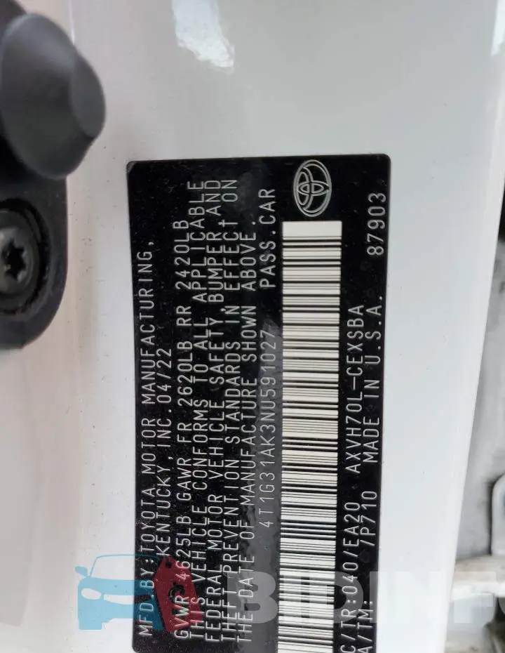 4T1G31AK3NU591027 Photo# 13
